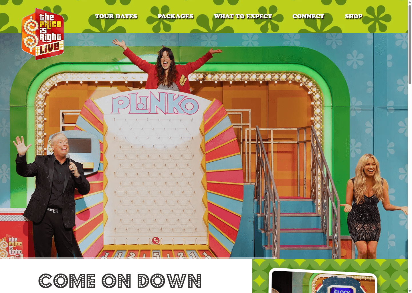 The Price Is Right LIVE website screenshot